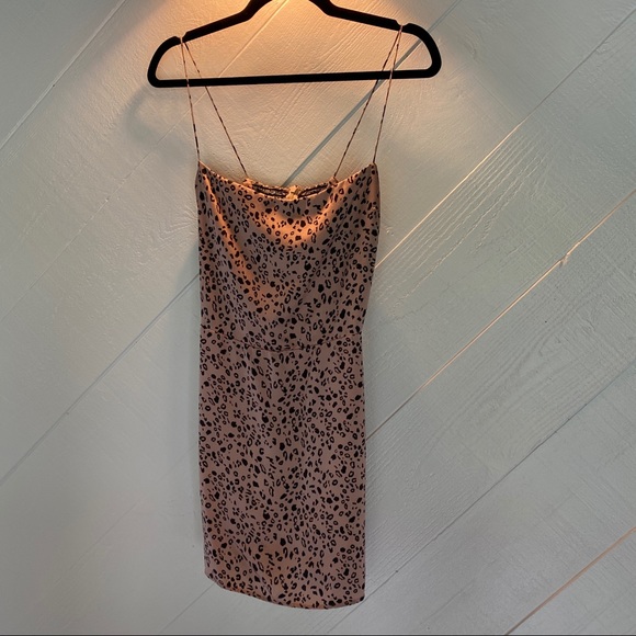 Reformation Kosta pink leopard print mini dress - Picture 5 of 10